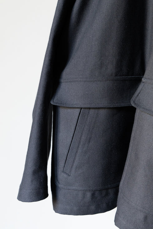 別注【Blanc YM】"Back Linen Herringbone Work Jacket"